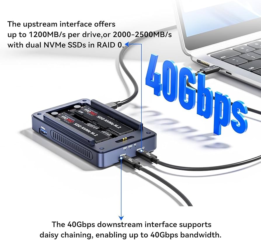 Amazon.co.jp: ACASIS 40Gbps M.2 NVMe SSD 外付けケース 冷却
